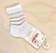 Condor Ceremony Striped Short Socks with Transparencies Blanco 200 (White)